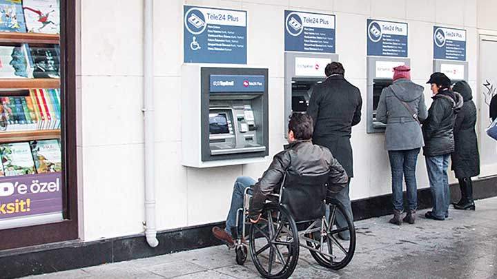 Engelliler ATM farkı ödemeyecek