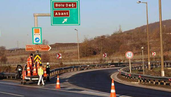 TEM Bolu Dağı geçişi İstanbul istikameti bugün kapalı