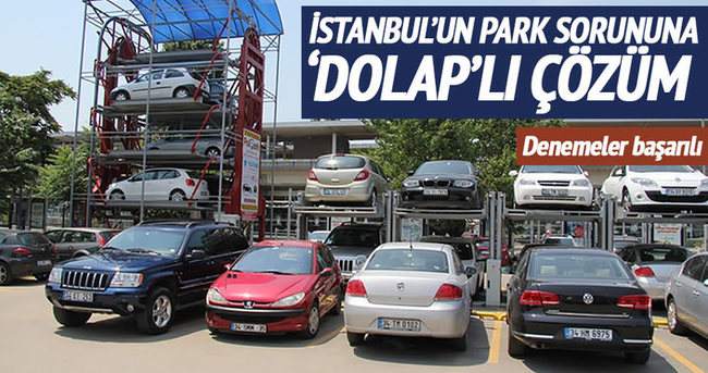 İstanbul'un otopark sorununa 'dolap'lı çözüm