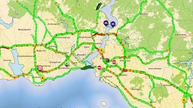 Bayram öncesi İstanbul trafik yoğunluğu yüzde 29'da kaldı