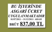 İşyerlerinde Asgari ücret ilanı zorunluluğu kaldırıldı