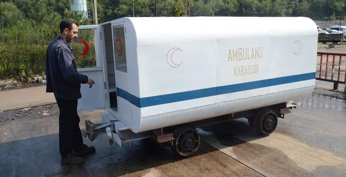 Maden ocağına 'yer altı ambulansı'