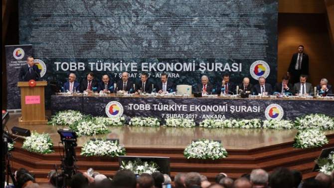 Erdoğan, TOBB Ekonomi Şurası'nda işsizliğe karşı seferberlik ilan etti